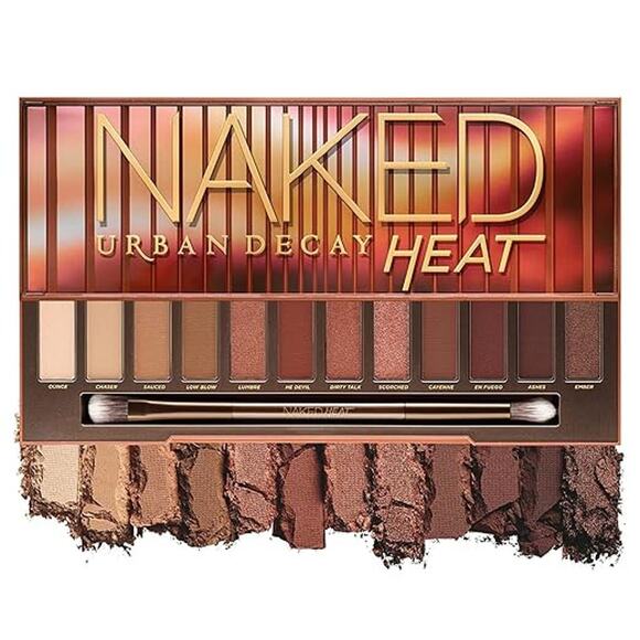 Urban Decay Naked Heat Eyeshadow Palette Warm Amber Matte Shimmer Shades - Picture 1 of 7